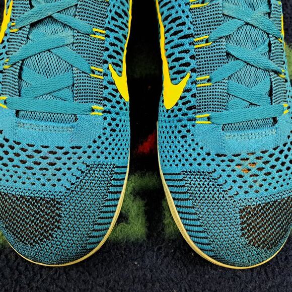 %Size 13 - Nike Kobe 9 Elite Perspective Men Sneakers Neon Turquoise/Volt - A1 main image 4